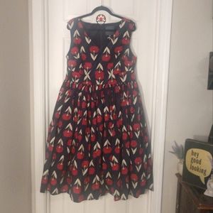 Modcloth Retro Floral Dress 16
